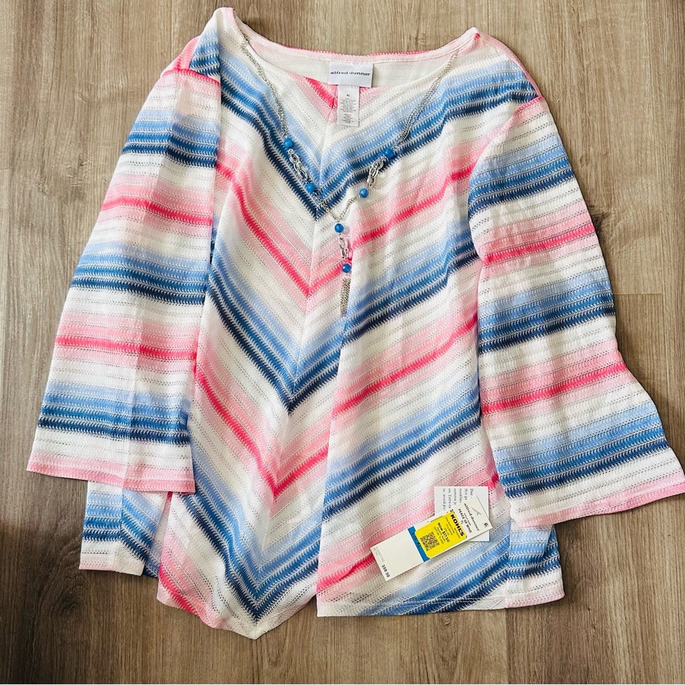 Alfred Dunner Top with Necklace